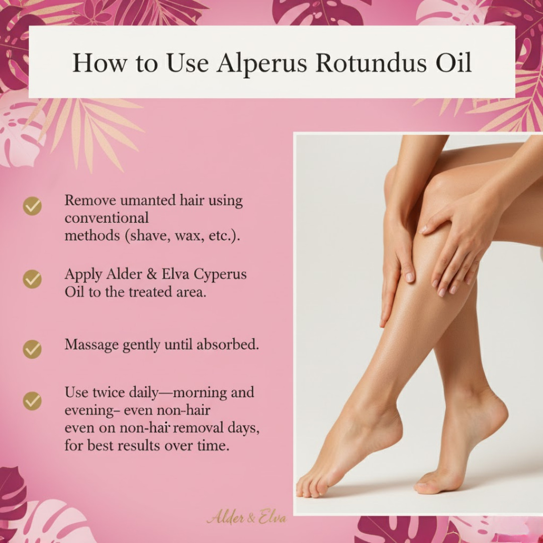 Alder & Elva Cyperus Hair Reduction Oil