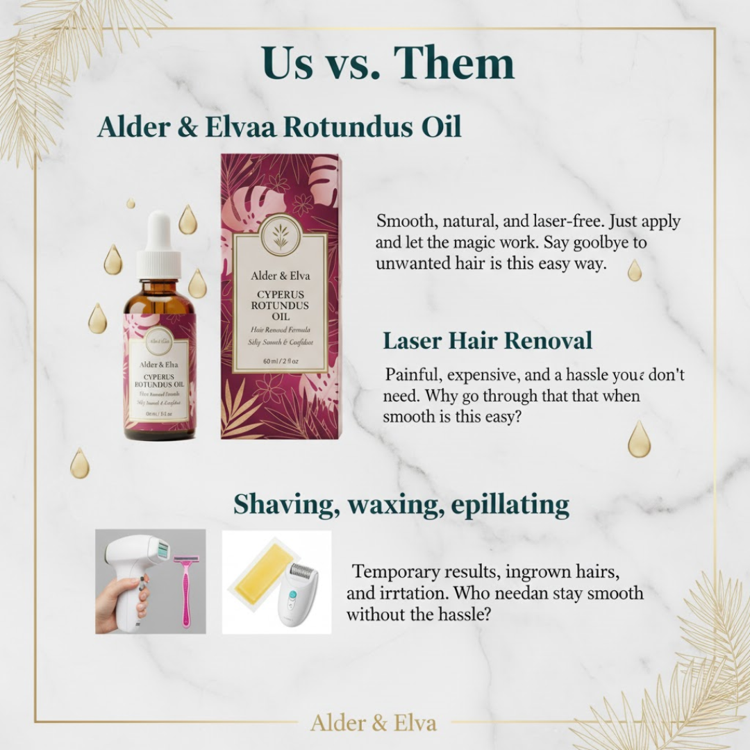 Alder & Elva Cyperus Hair Reduction Oil