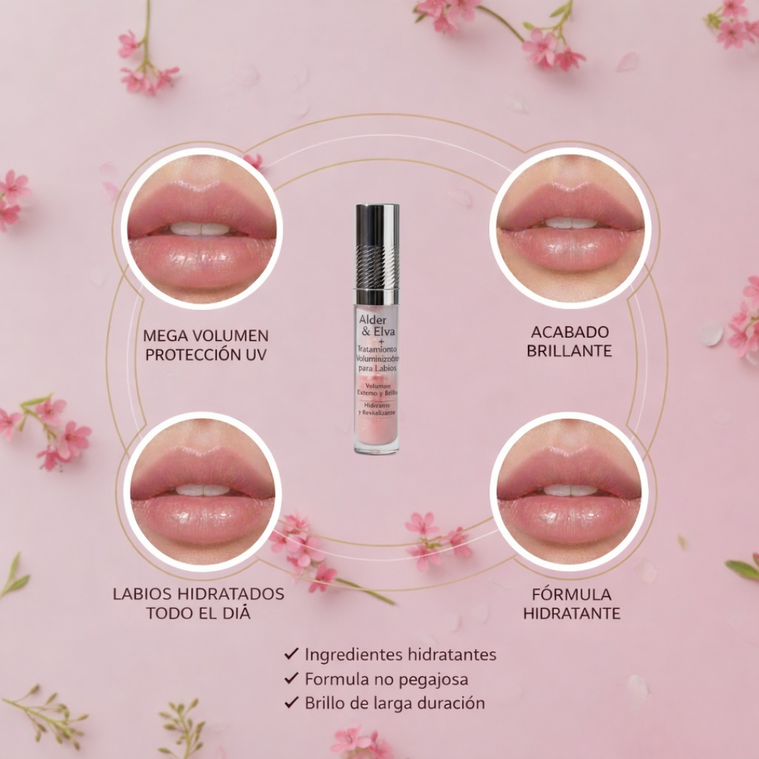 Inyección instantánea para aumentar el volumen de los labios