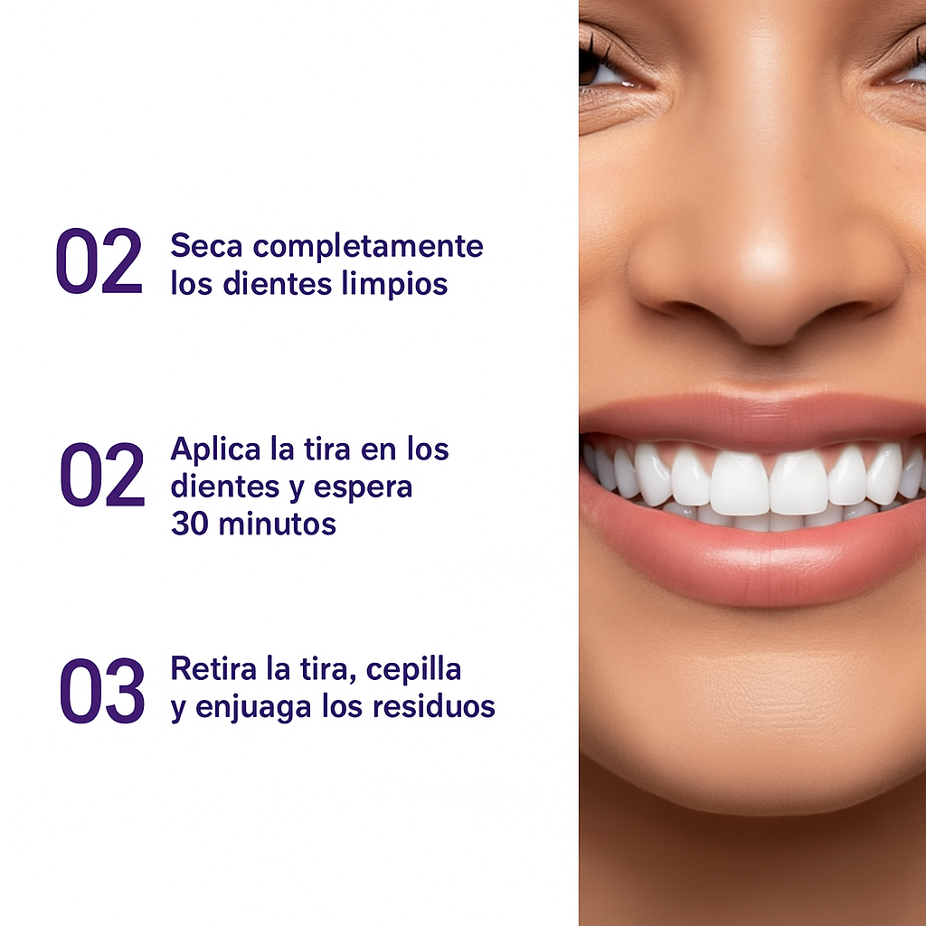 Tiras blanqueadoras avanzadas de doble acción SmileV34™